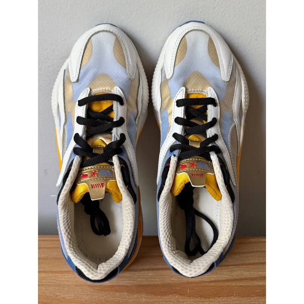 Puma X Sonic the Hedgehog Sega RS-X Golden Rod Sneakers Men's Sz 8